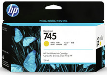 HP 745 WW 130-ml Yellow DesignJet Ink Cartridge